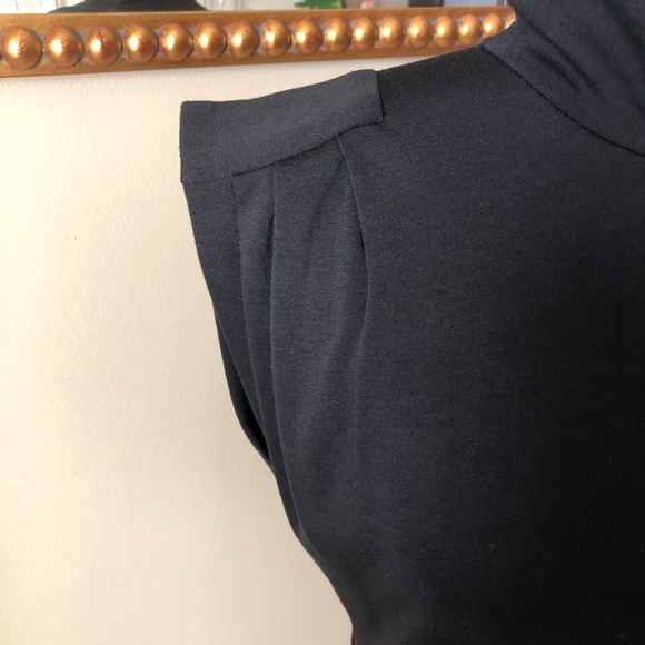 Cache Black Mock Neck Sleeveless Dress - Picture 3 of 7